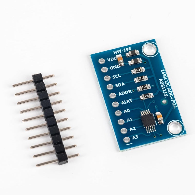 Qoroos 3 PCS ADS1115 16 Bit 16 Byte 4 Channel I2C IIC Analog-to-Digital ADC Converter with Programmable Gain Amplifier High Precision ADC Converter Development Board for Arduino Raspberry Pi - Image 4